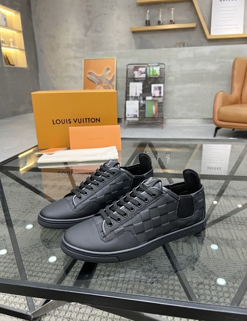 Louis Vuitton LV Leather Skate Shoes With TPU Sole