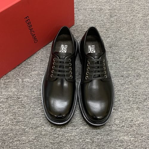 Ferragamo Patent Leather Platform Loafers