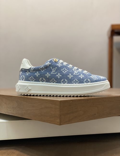 Louis Vuitton LV Leather Fabric Upper Casual Sneakers