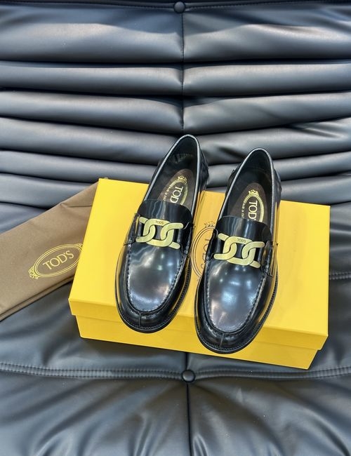 Tods Leather Sole Casual Driving Loafers