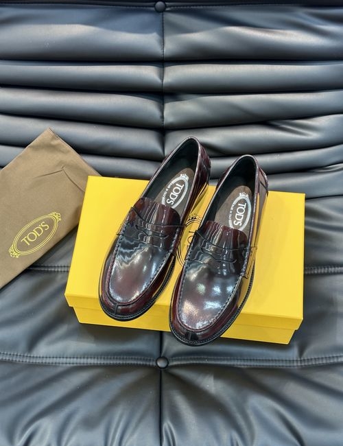 Tods Leather Sole Casual Driving Loafers