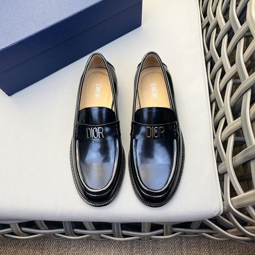 Christian Dior CD Granville Loafers Smooth Cow Leather Upper