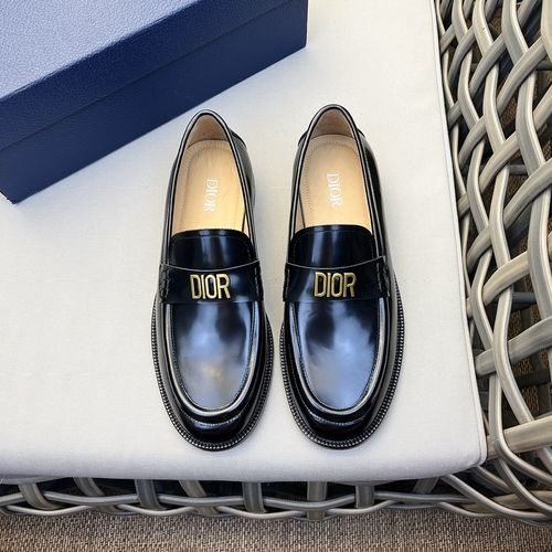Christian Dior CD Granville Loafers Smooth Cow Leather Upper