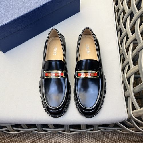 Christian Dior CD Granville Loafers Smooth Cow Leather Upper