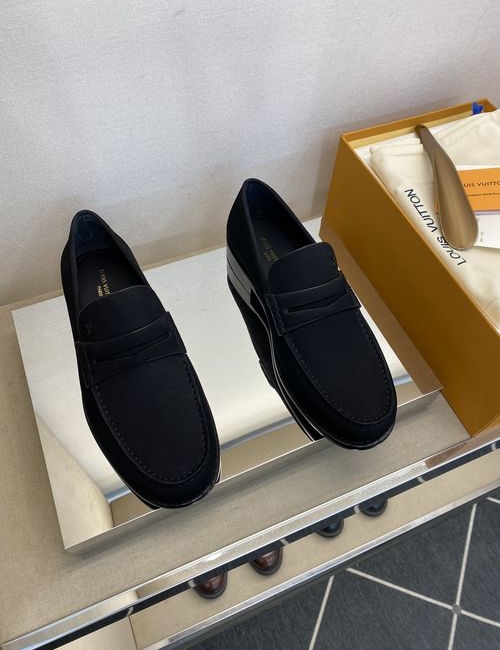 Louis Vuitton LV Calfskin Leather Sole Dress Shoes