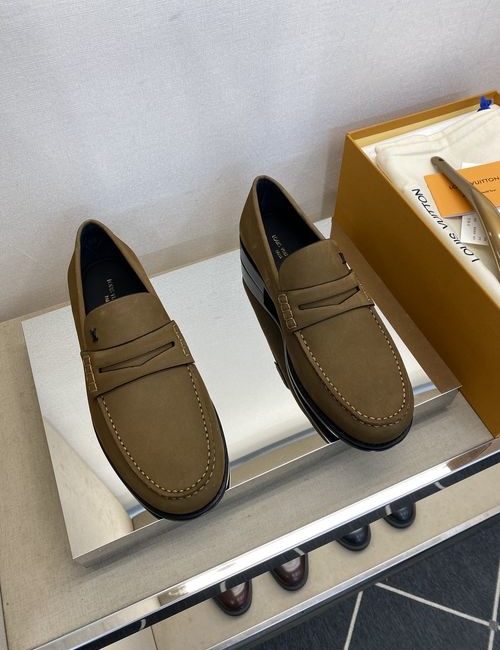 Louis Vuitton LV Calfskin Leather Sole Dress Shoes