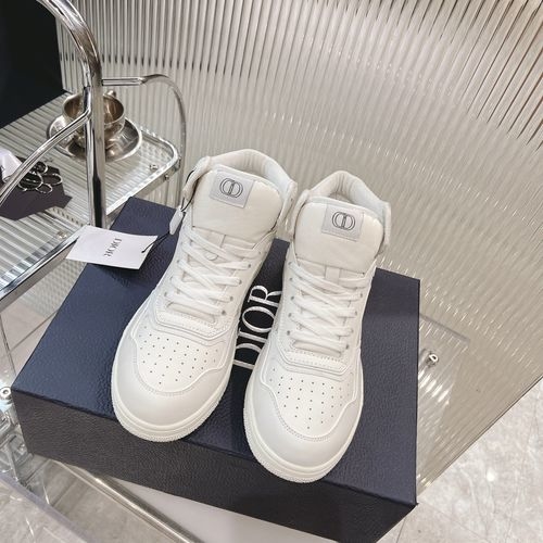 Christian Dior CD B27 High-top Leather Casual Sneakers