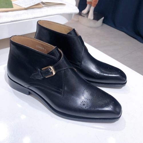 Gucci Leather Sole Business Casual Boots