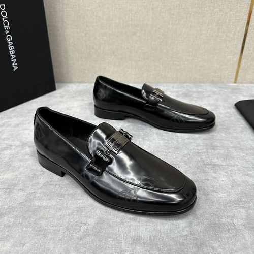 Dolce & Gabbana DG Ariosto Moccasin Loafer Leather Shoes