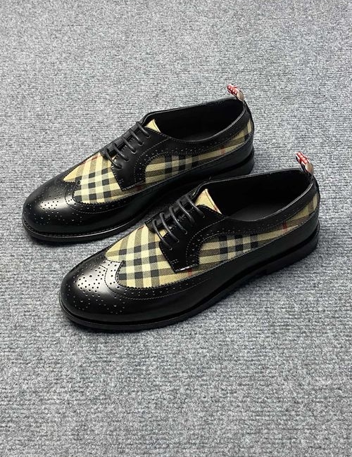 Burberry Leather Dress Shoes With Genuine Sole