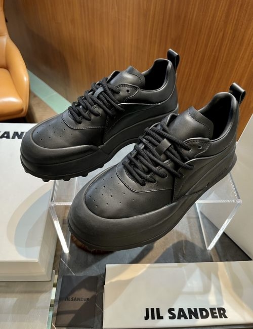 Jil Sanders ORB SNEAKERS Elevated Leather Shoes