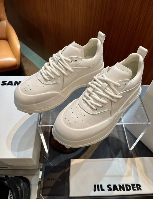 Jil Sanders ORB SNEAKERS Elevated Leather Shoes