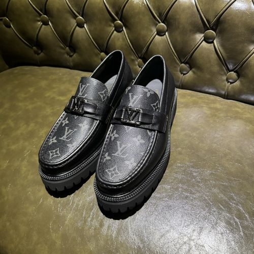 Louis Vuitton LV Loafers Leather Dress Shoes