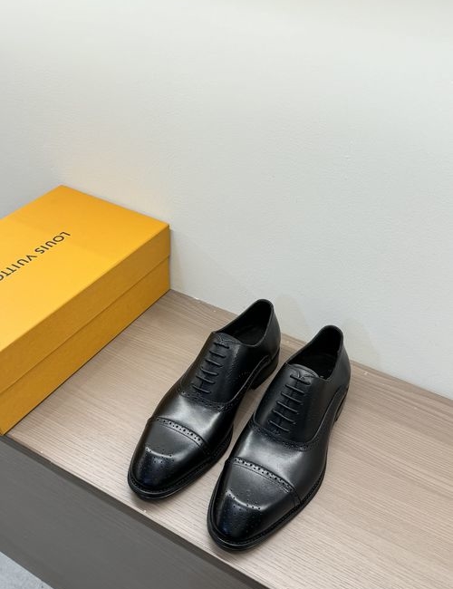 Louis Vuitton LV Cowhide Leather Formal Oxford Shoes