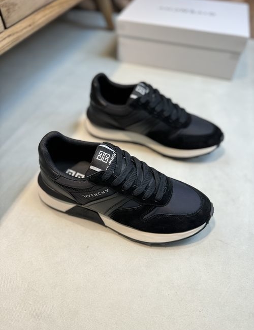 Givenchy Suede Nappa Leather Logo Sneakers