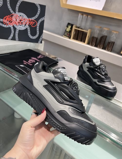 Versace Comfortable Shock-absorbing Leather Casual Shoes