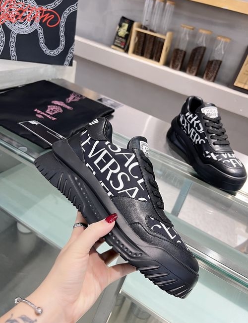 Versace Comfortable Shock-absorbing Leather Casual Shoes