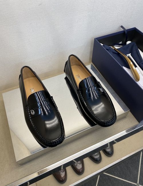 Christian Dior CD Grained Calfskin Loafer Non-slip Sole