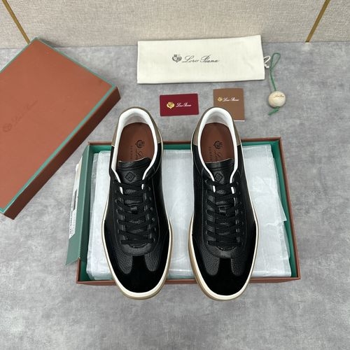 Loro Piana LP Premium Leather Casual Sneakers With Non-slip Sole