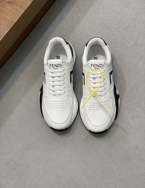 Fendi Flow Mixed Material Casual Sneakers