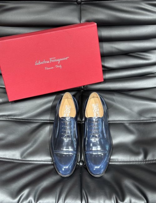 Ferragamo Genuine Leather Business Casual Shoes