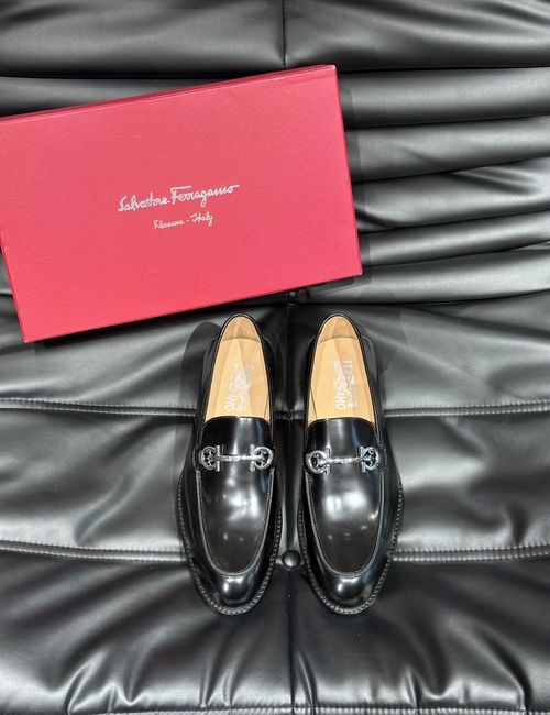 Ferragamo Genuine Leather Business Casual Shoes
