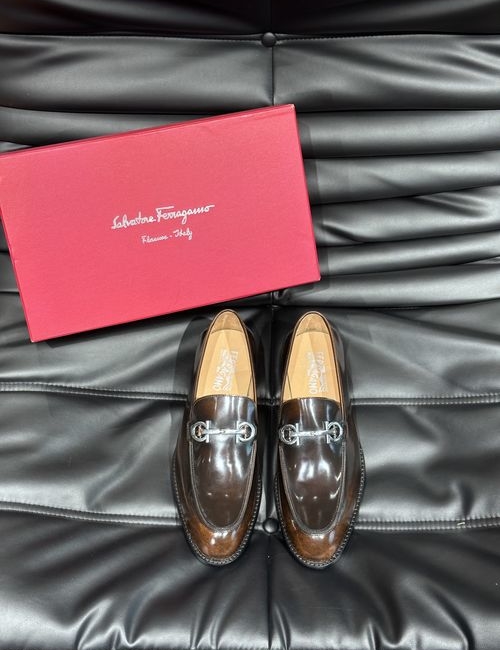Ferragamo Genuine Leather Business Casual Shoes