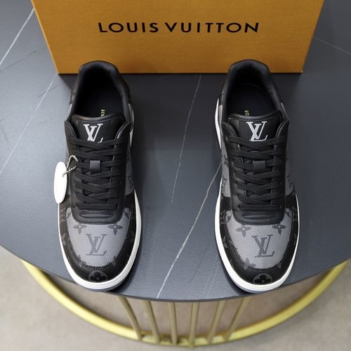 Louis Vuitton LV Top Grade Leather Casual Sneakers