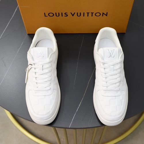 Louis Vuitton LV Top Grade Leather Casual Sneakers