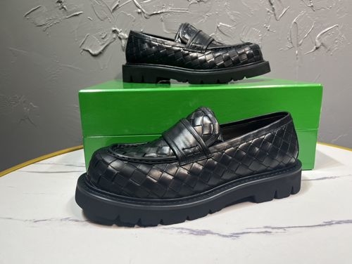 Bottega Veneta BV Intrecciato Woven Leather Business Shoes