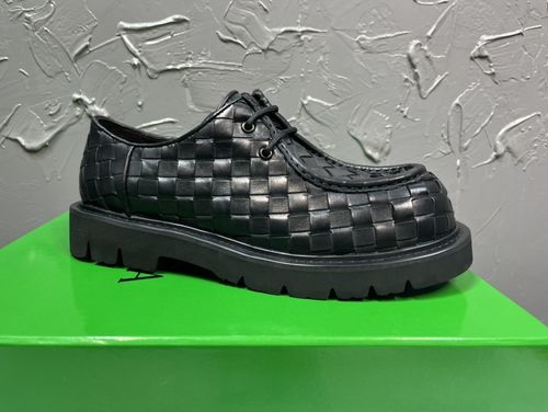 Bottega Veneta BV Intrecciato Woven Leather Formal Shoes