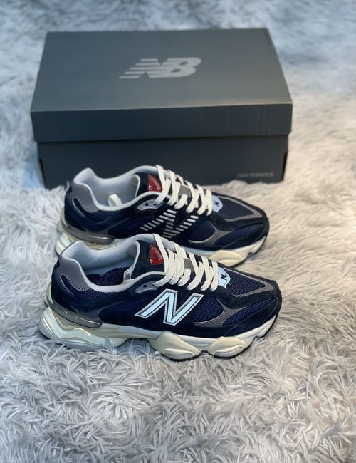 New Balance NB9060 Navy Blue Platform Sneakers