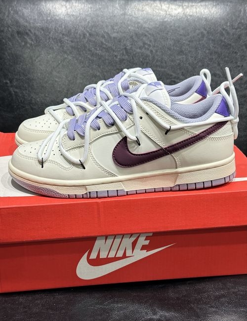 Nike Dunk Low Raspberry And White Sneakers