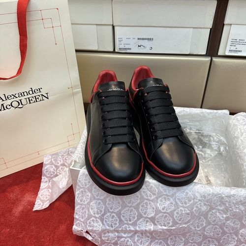 McQueen Alexa McQu Silk Leather Shoes