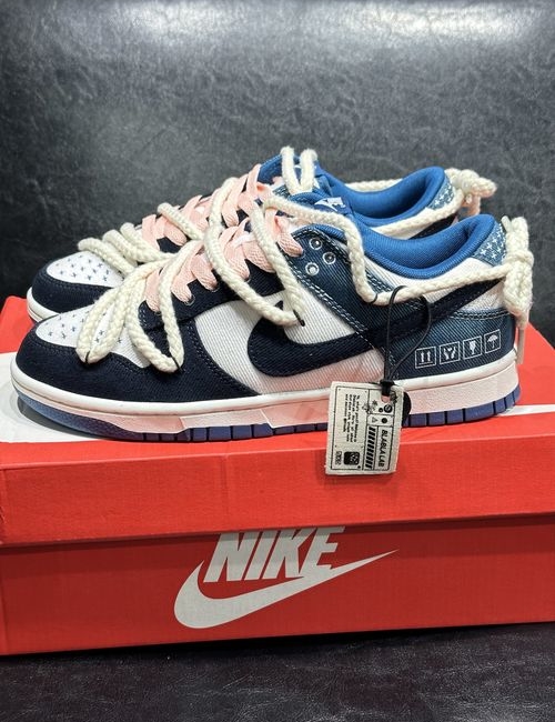 Nike Dunk Low Obsidian Blue Deconstructed Shoes