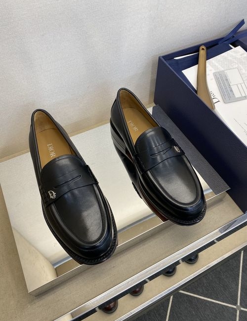 Christian Dior CD Cow Leather Sole Dress Shoes
