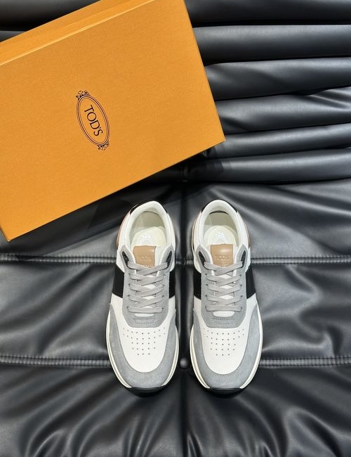 Tods New Casual Sneakers With Imported Leather And Tod s Logo