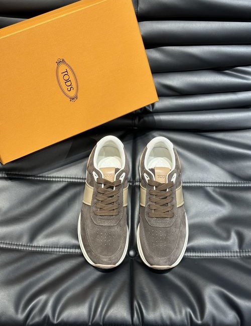 Tods New Casual Sneakers With Imported Leather And Tod s Logo