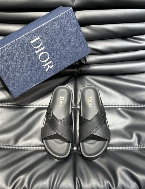 Christian Dior CD Calfskin Casual Slides With Hardware