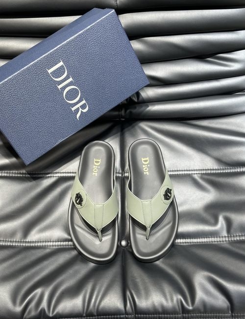 Christian Dior CD Calfskin Casual Slides With Hardware