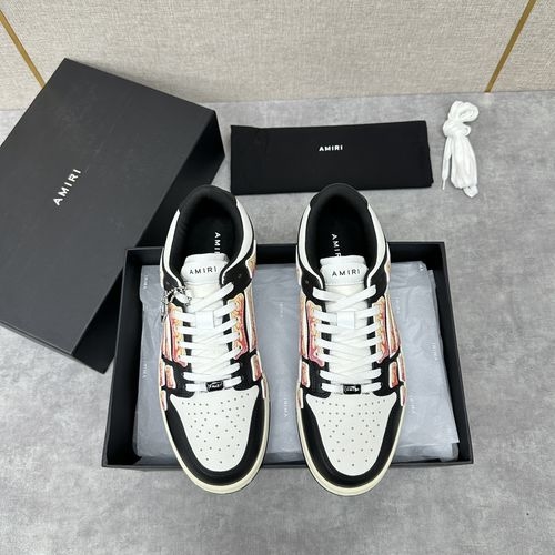 Ami Runway Skel Top Bone Casual Sneakers