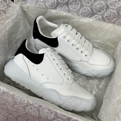 McQueen Upgraded Chunky Sneakers Silk Leather Comfortable