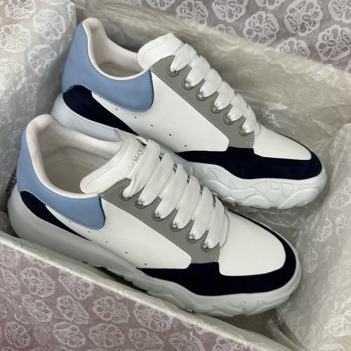 McQueen Upgraded Chunky Sneakers Silk Leather Comfortable
