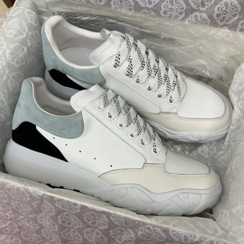 McQueen Upgraded Chunky Sneakers Silk Leather Comfortable