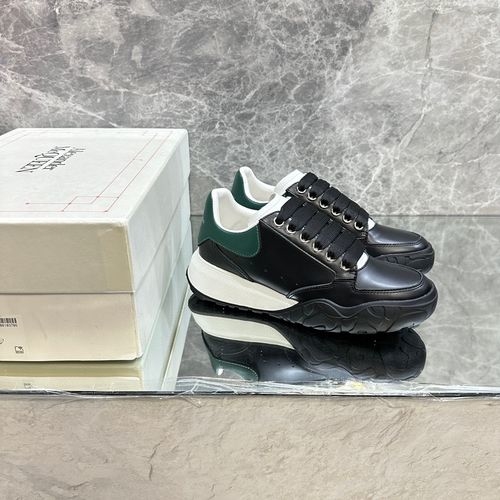 McQueen Upgraded Chunky Sneakers Silk Leather Comfortable