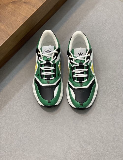 MCM Skystream Cubic Jacquard Sneakers Leather Trim