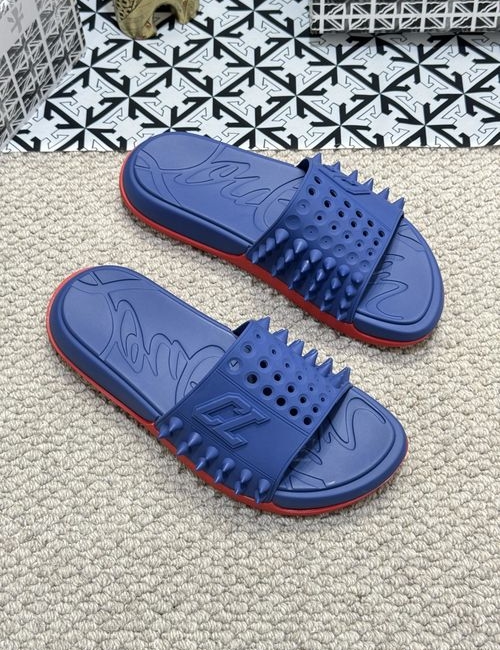 Christian Louboutin Red Sole Riveted Flip Flops