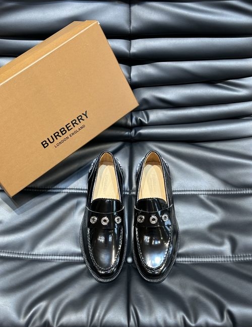 Burberry Calfskin Leather Sole Casual Shoes