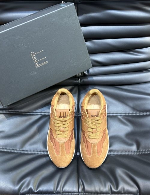 Dunhill Cowhide And Waterproof Cloth Sneakers