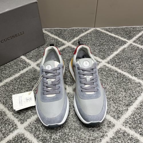 Brunello Cucinelli BC Lace-up Casual Sneakers With Breathable Upper